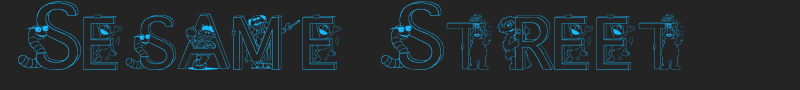 Sesame Street font